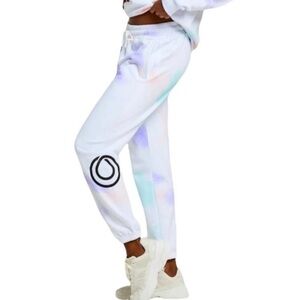 Monat Gear Cloud Dye Sweatpants size small white with pink blue joggers pants